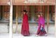 China: Tibetan Buddhist monks circumambulate the monastery while spinning the prayer wheels, Labrang Monastery, Xiahe, Gansu province